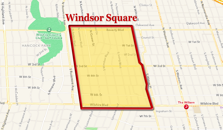 Windsor Square Map